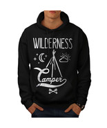 Wellcoda Wild Camper Moon Mens Hoodie, Adventure Casual Hooded Sweatshirt - £25.49 GBP+