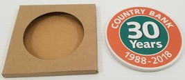 MI) Country Savings Bank 30th Year Anniversary 2018 Advertisement Coaster - $9.89