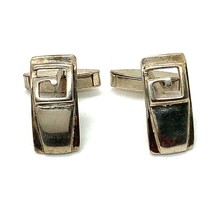 Vintage Sterling Silver Signed 925 Made in Poland HB Retro Modern Bar Cufflinks - £59.02 GBP