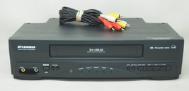 Sylvania 6240 Mono VHS VCR VHS Player with Remote, Cables &amp; Hdmi Adapter - $137.18