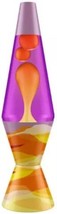 Lava Lite 14.5&quot; Tall Majesty Lava Lamp Yellow Wax Orange Liquid Brand-NEW - £21.57 GBP