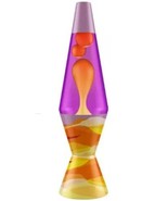 Lava Lite 14.5&quot; Tall Majesty Lava Lamp Yellow Wax Orange Liquid Brand-NEW - £21.22 GBP