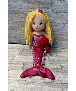 Pink Mermaid Doll Plush With Crab The Petting Zoo Boston, MA - £11.94 GBP
