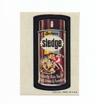Topps Wacky Packages &#39;73 3rd ser. Sledge furniture polish tan back Pledge parody - £15.68 GBP