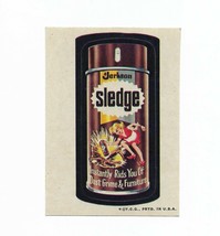 Topps Wacky Packages &#39;73 3rd ser. Sledge furniture polish tan back Pledge parody - £15.73 GBP