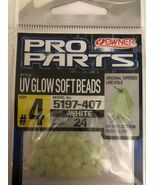 Owner #5197-407 UV Glow Soft Beads 24Ct Pk Size 4 White-RARE-Brand New-S... - €16,04 EUR