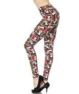 Women&#39;s High Waisted Plaid Panda Colorful Print Leggings - One Size (0-12) - £23.88 GBP