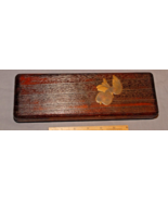 AFFORDABLE VINTAGE Wood &amp; Black &amp; Gold Lacquer Makie Suzuribako (Inkston... - $5,193.24 MXN