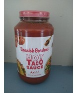 Spanish Gardens Large 23oz Hot Taco Sauce Kansas City Original - $16.12