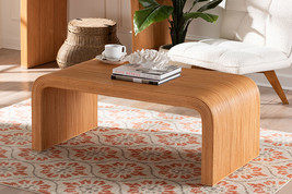 Delara Bohemian Light Honey Fluted Rattan Coffee Table - $6,231.97 MXN