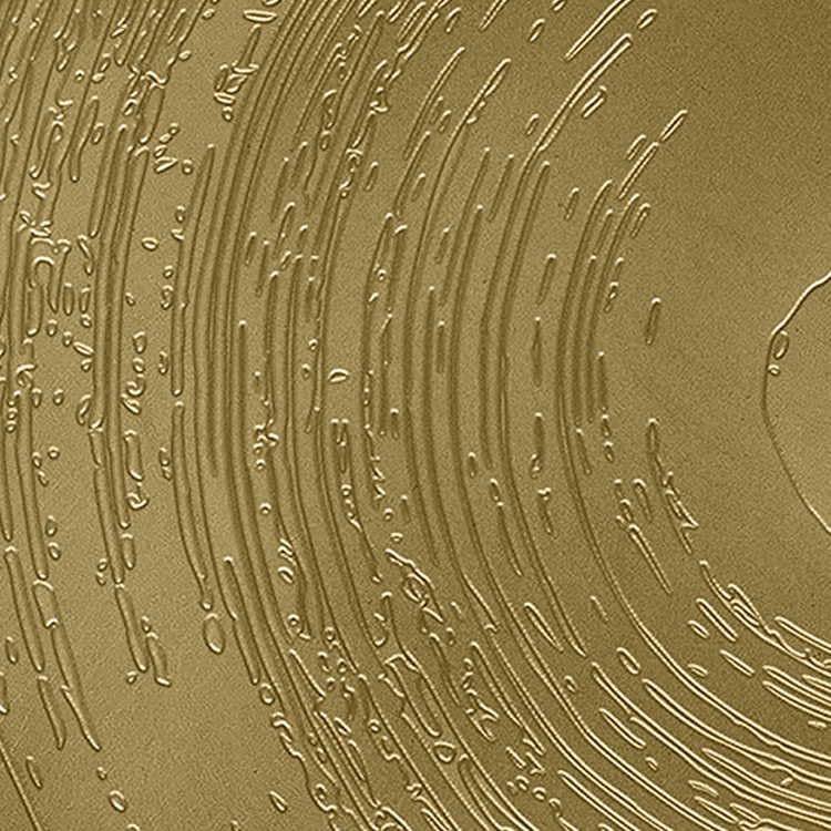 interoknack Luxury Gold Textured Metal Wall Art, Modern Abstract Embossed Panel, Item image 7