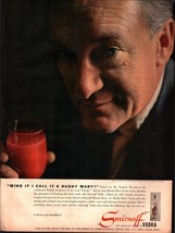 George Sanders 1956 Smirnoff Vodka Ad nostalgic b3 - £16.93 GBP