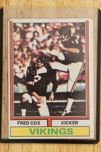 Vintage FOOTBALL Trading Card 1974 Topps #515 FRED COX Minnesota Vikings - $8.41