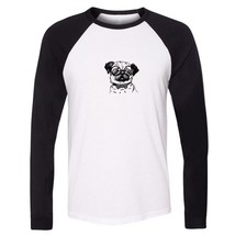 Comic Pug Dog Designs Mens Boys Raglan Casual T-Shirts Graphic Print Tops Shirts - £12.99 GBP