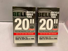2x Bike Inner Tube 20&quot; Bell Standard Valve for Kids BMX Mountain Bikes - £11.94 GBP