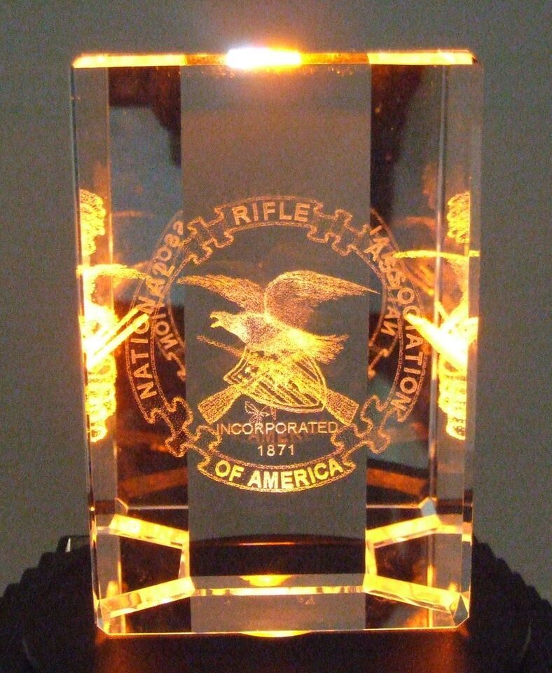 3D Laser Design Multiple "NRA Emblem" In Crystal Glass-
show original title
... Item image 6