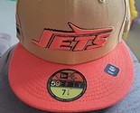 New York Jets Hat &quot;Turkey Bowl&quot; New Era 59Fifty SB 21  Camel SZ 7 1/4 H38 - $42.06