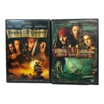 Pirates Of The Caribb EAN 1 And 2 Dvd Lot Of 2 Johnny Depp - £7.12 GBP