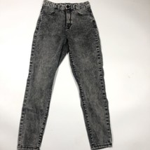 No Boundaries Jeggings High Rise Junior Womens Acid Wash Black Jeans Size 7 - £14.03 GBP