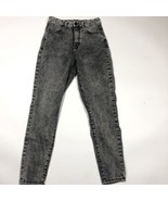 No Boundaries Jeggings High Rise Junior Womens Acid Wash Black Jeans Size 7 - £13.96 GBP