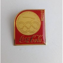 Vintage Coca-Cola Comite Olimpico Mexicano Mexico Olympic Lapel Hat Pin - £9.51 GBP