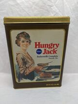 *EMPTY TIN*Pillsbury Hungry Jack Buttermilk Pancake Mix Tin 6&quot;x 2 1/2&quot; X... - $190.77 MXN