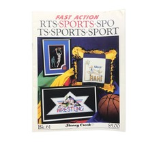 Vintage Cross Stitch Patterns, Fast Action Sports, 1989 Stoney Creek Collection - $7.85