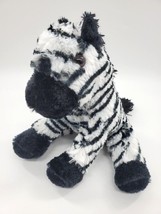 MTY Int&#39;l Black White Zebra Soft Plush Stuffed 10&quot; Animal Toy B309 - £11.79 GBP