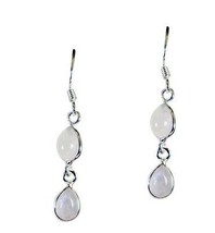 cute Rainbow Moonstone 925 Sterling Silver White Earring wholesale CA - £18.20 GBP