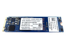 Intel MEMPEK1W016GAH 16GB M.2 2280 Pcie 3.0 X2 Nvme Optane Memory Ssd 925507-001 - £15.68 GBP