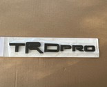 Matte Black TRD PRO Emblem Badge Decal Sticker 4Runner Tacoma Tundra Bla... - $11.29