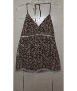 WOMENS MOTHERHOOD MATERNITY BROWN W/ BEIGE FLORAL TANK TOP  SIZE M - €19,97 EUR