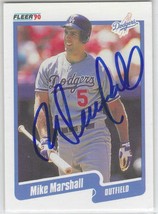 Mike Marshall Auto - Signed Autograph 1990 Fleer #401 - Los Angeles Dodgers - £2.34 GBP