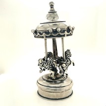 Vintage Sterling Sign 925 Merry Go Round Horse Carousel Ride Miniature Figure - £154.31 GBP