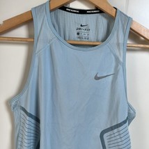 Nike Womens Dry Miler Training Running Tank Top Blue Reflective Sz XS 89... - $19.79