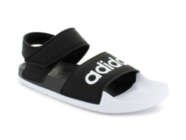 New In Box Women’s Adidas Adilette Sandal Black and White Supercloud Cus... - £31.24 GBP