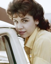 Annette Funicello Great Pose With Smile Next To 1960&#39;S Car 8x10 real photo - £8.69 GBP