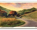 Highway Over the Hills of California CA UNP WB Postcard H23 - $2.92
