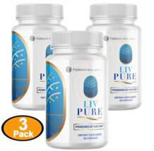 3- PACK-Liv Pure-Powered by Nature- Liver Support Supplement (60 Capsules) - £50.38 GBP