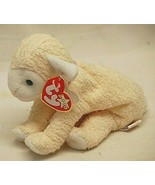 Ty 2000 Beanie Baby Fleecie Lamb Beanbag Plush Toy Swing &amp; Tush Tags h - £13.23 GBP