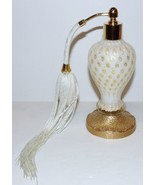 MURANO GLASS ITALY BARBINI LATTIMO &amp; GOLD AVENTURINE BULLICANTE PERFUME ... - $9,353.40 MXN