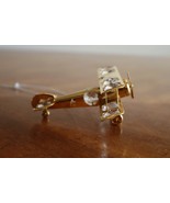 Crystal Temptations Bi-Plane Airplane Swarovski Crystals Ornament 4.3&quot; A... - $14.25