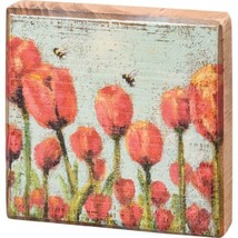 Primitives by Kathy Red Tulips Home Décor Sign - £7.52 GBP