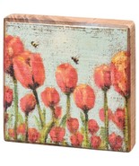Primitives by Kathy Red Tulips Home Décor Sign - £7.40 GBP