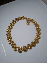 Vintage Anne Klein Metal Necklace Adjustable 18 To 19 Inches - £55.82 GBP