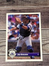 Joe Girardi 1993 Donruss Signed Autographed Card #736 Colorado Rockies - £22.42 GBP