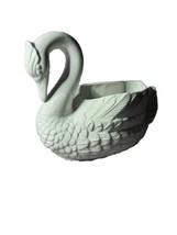 Vintage Beautiful Porcelain Fruit Vase Swan White Color Austria Made - £59.35 GBP