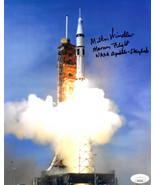 Milton Windler signed Apollo/Soyuz Test Project/Saturn IB Color 8x10 Pho... - £46.35 GBP