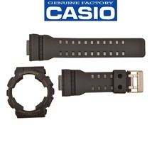 Casio G-Shock GA--100L-1A Black Watch Band &amp; Black Bezel Rubber Set - £64.42 GBP