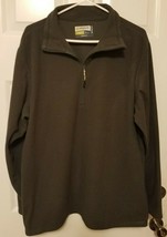 Magellan Outdoor Mens Gray Loose Fit Mag Warmth 1/4 Zip Long Sleeve sz Large - £10.06 GBP